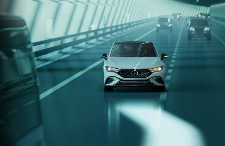 One white color 2023 Mercedes-Benz EQE is shown.